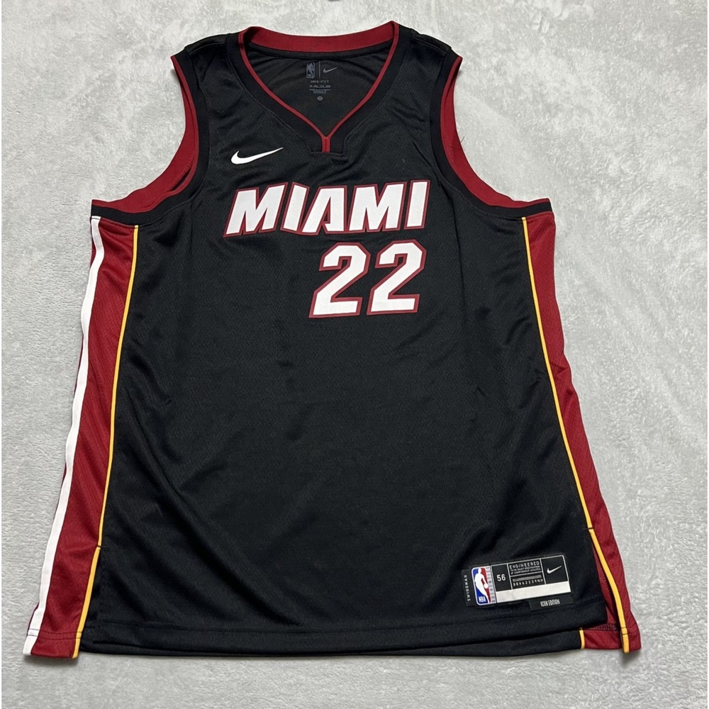 Nike NBA Men's XXL Jimmy Butler Miami Heat Icon Swingman Jersey Black NWOT